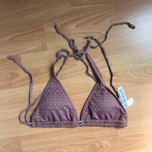 Triangle Crochet Bikini Top